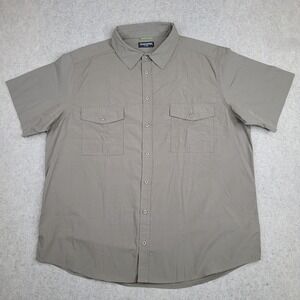 Craighoppers Shirt Mens XL Green Short‎ Sleeve Button Up Stretch Outdoor